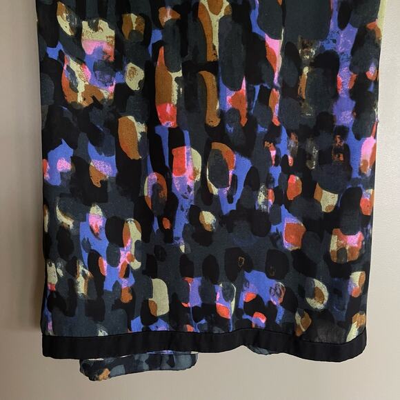 CAbi Flaunt‎ Wrap Sleeveless Blouse Size Medium Black Multicolor Style 3077 - Picture 15 of 16